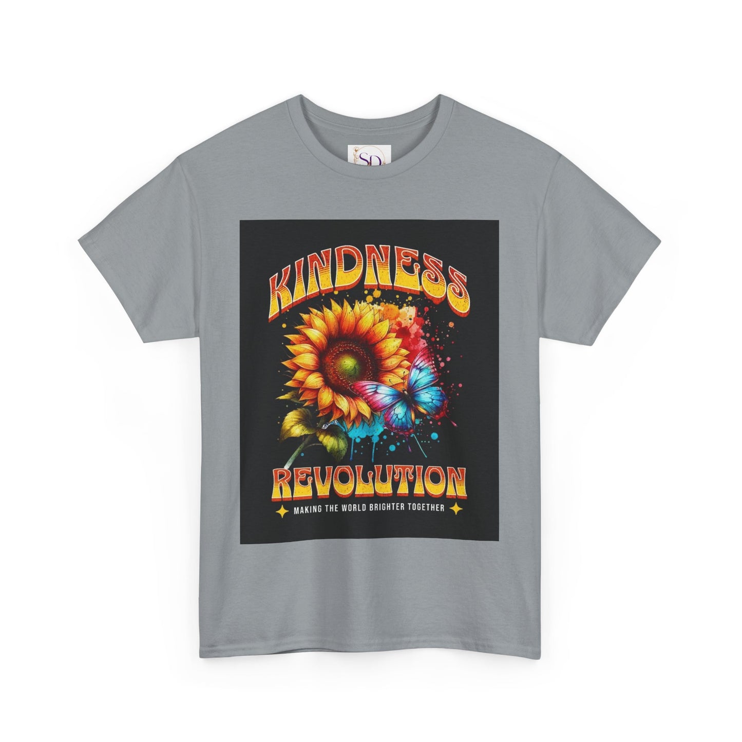 Kindness Revolution Tee: Vibrant Unisex Cotton T-Shirt for Positive Vibes, Gifts, Awareness, Everyday Wear, Casual Style