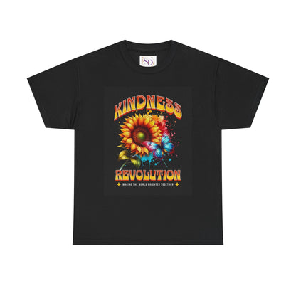 Kindness Revolution Tee: Vibrant Unisex Cotton T-Shirt for Positive Vibes, Gifts, Awareness, Everyday Wear, Casual Style