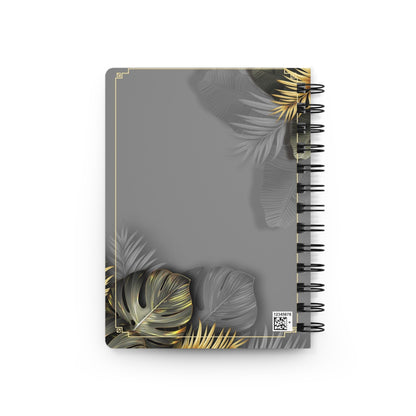 Tropical Leaves Spiral Bound Journal | Botanical Notebook, Gift for Nature Lovers, Travel Journal, Writing Diary, Eco-Friendly Stationery