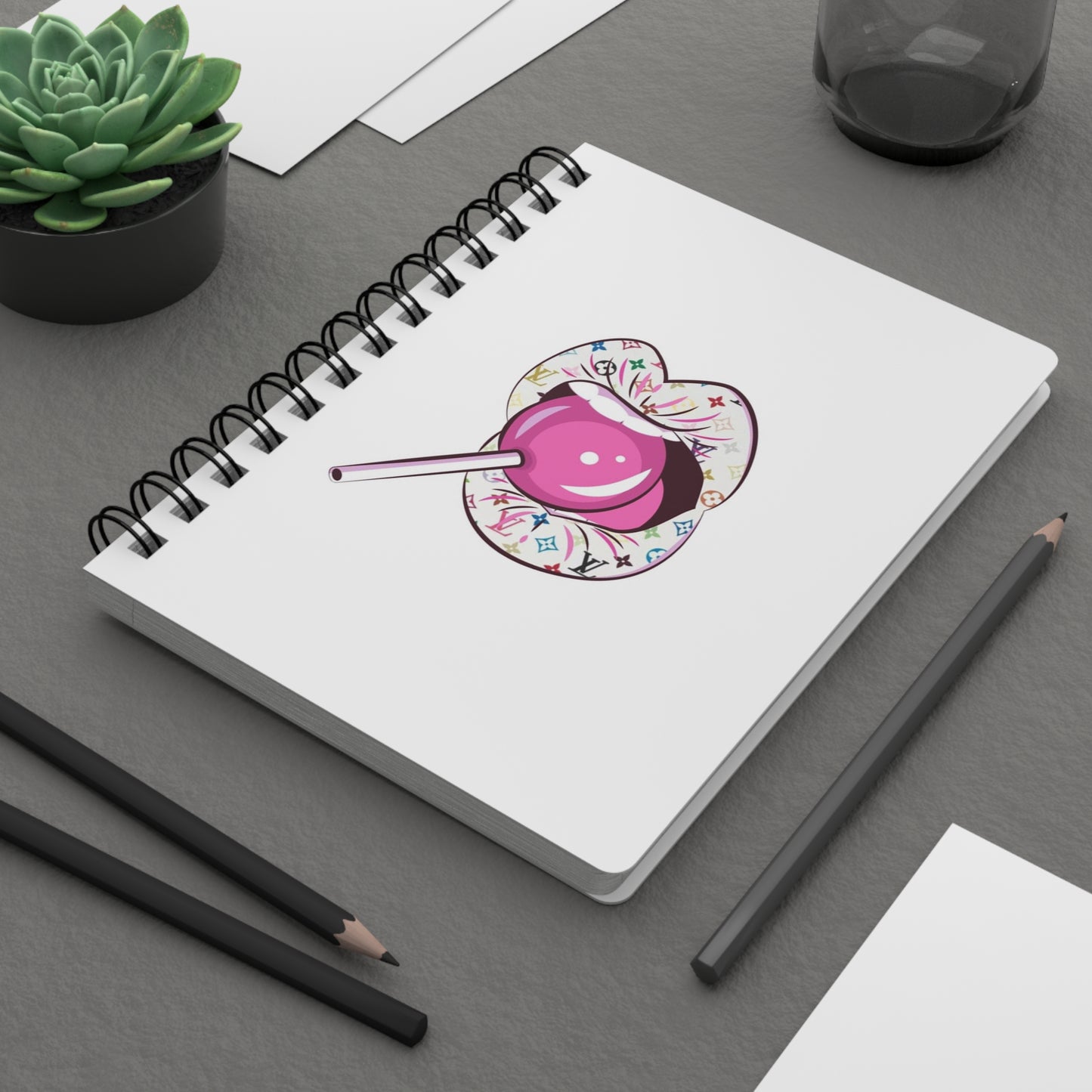 Sweet Indulgence Spiral Bound Journal, Cute Notebook for Writers, Gift for Friends, Fun Diary for Kids, Perfect for Celebrations