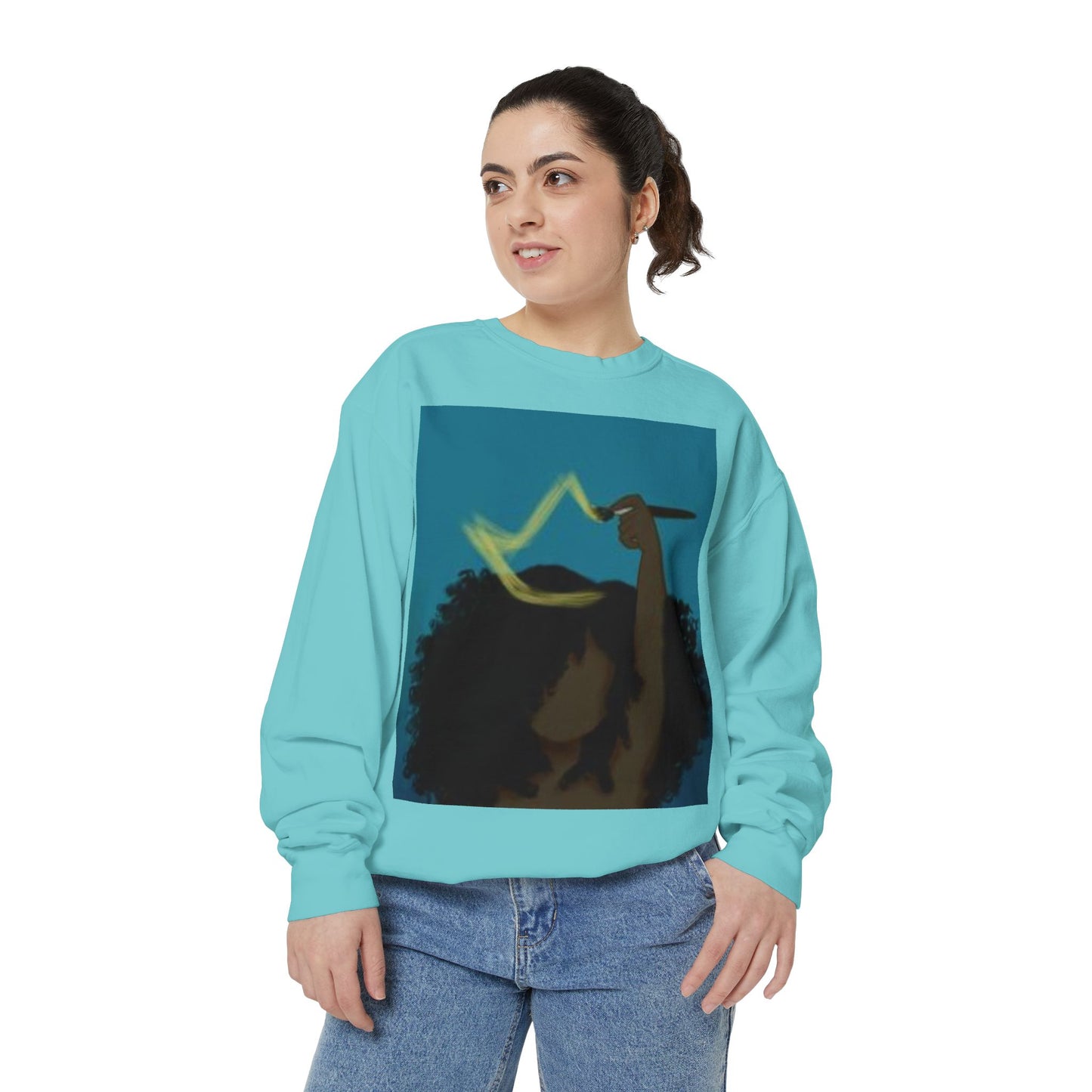 Empowered Goddess Sweatshirt, Cozy Fashion, Gift for Her, Inspirational Apparel, Self-Love, Everyday Wear, Festival Gear