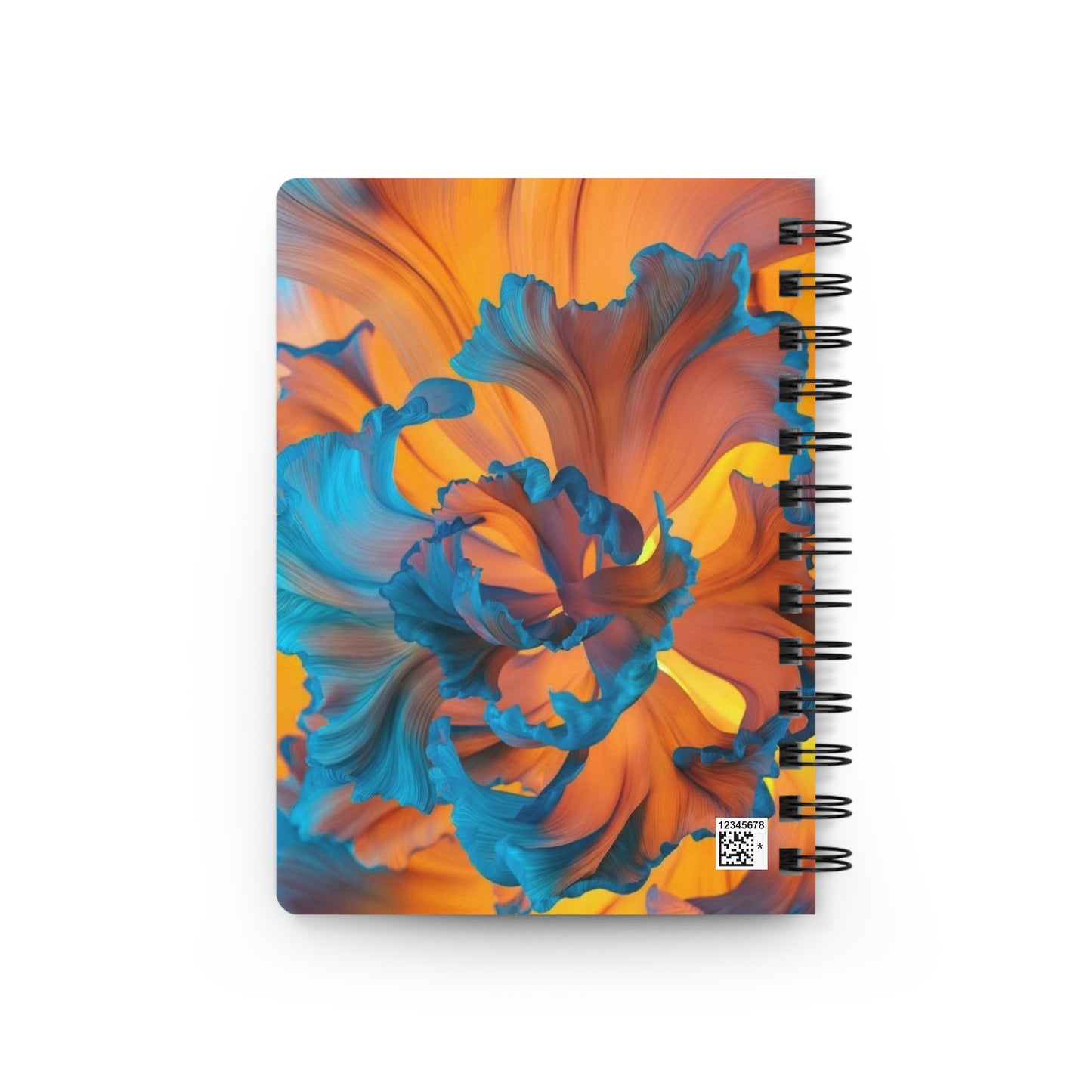 Vibrant Floral Spiral Bound Journal, Colorful Notebook for Art Lovers, Gift for Students, Journaling, Sketching, Note-Taking