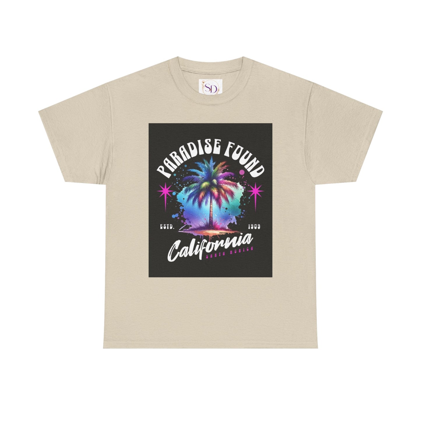 Paradise Found California Tee, Retro Summer Vibe Shirt, Beach Lover Gift, Unisex Graphic Tee, Casual Everyday Wear, Travel Souvenir