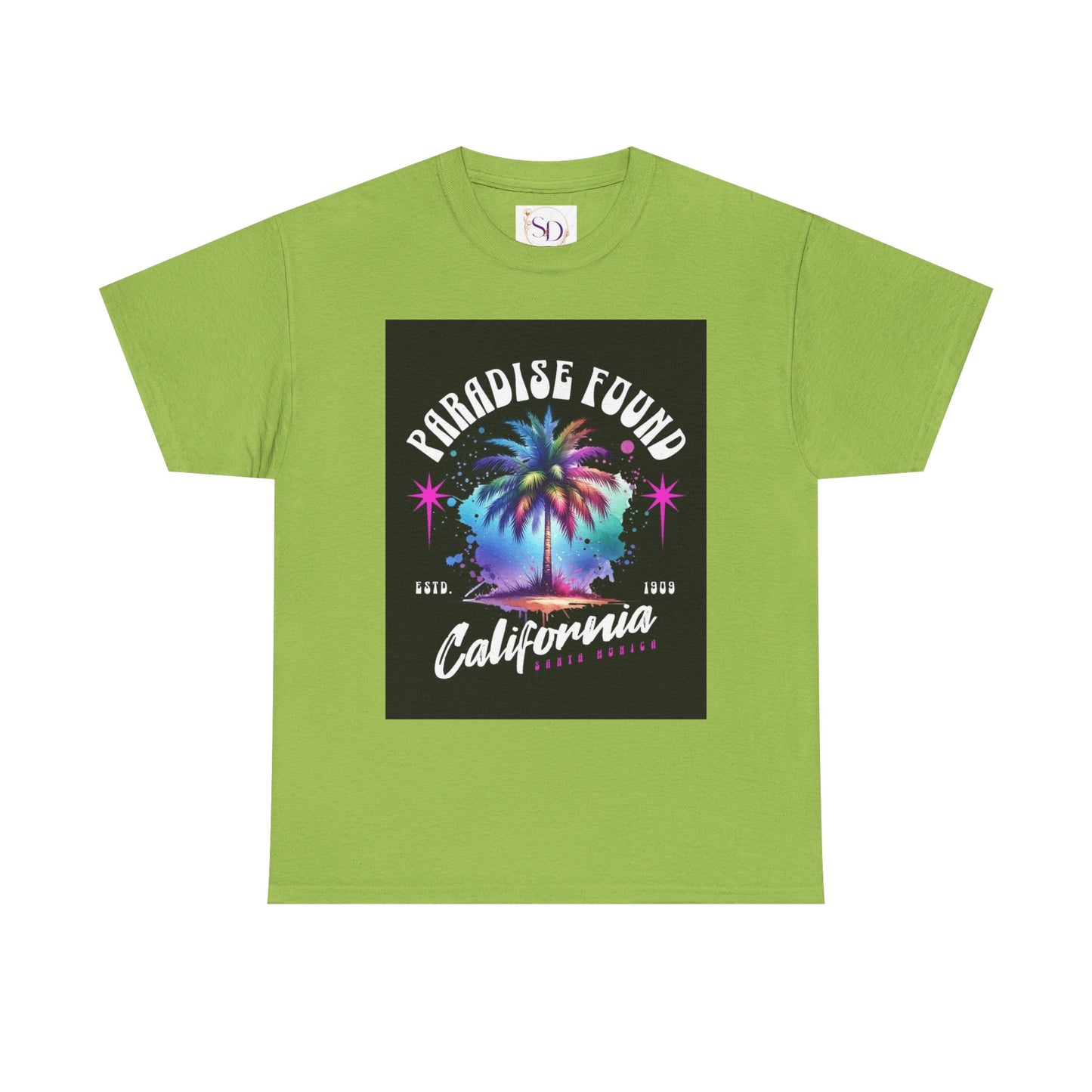 Paradise Found California Tee, Retro Summer Vibe Shirt, Beach Lover Gift, Unisex Graphic Tee, Casual Everyday Wear, Travel Souvenir
