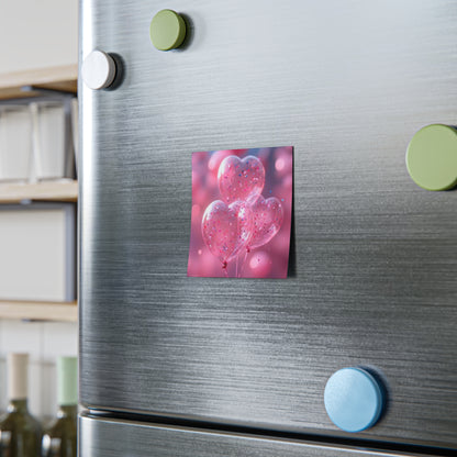 Post-it® Note Pads, pink heart shape design, Sticky Notes, Stationery, Office Supplies, Cute Desk Accessories, Reminder Cards