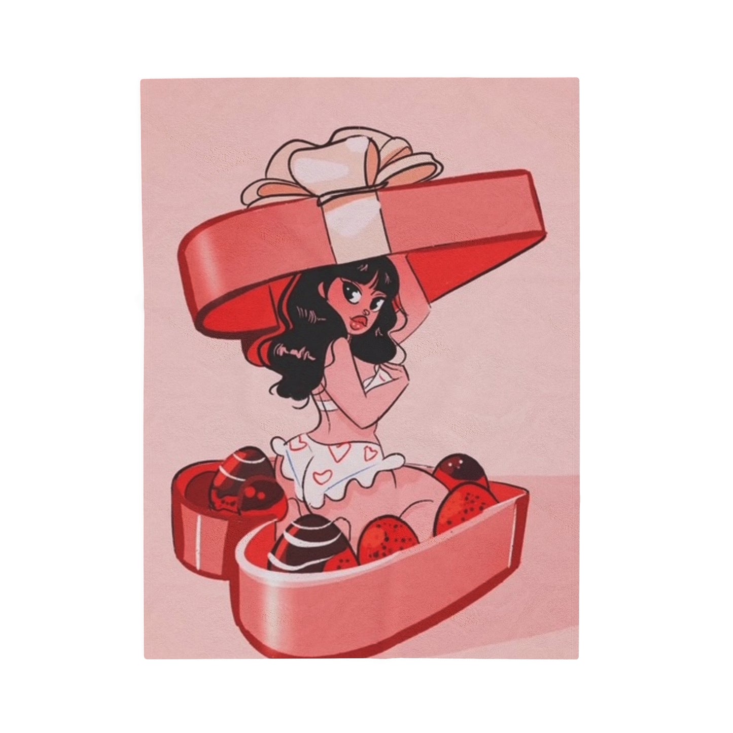 Valentine's Day Velveteen Plush Blanket