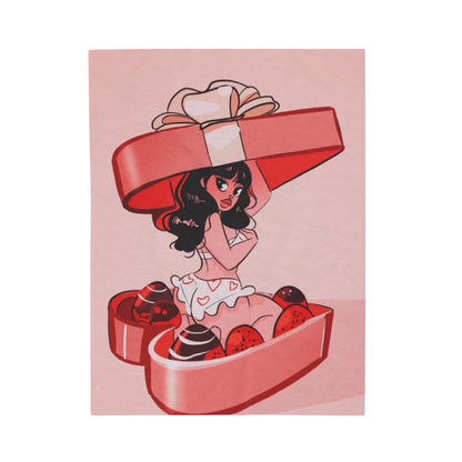 Valentine's Day Velveteen Plush Blanket