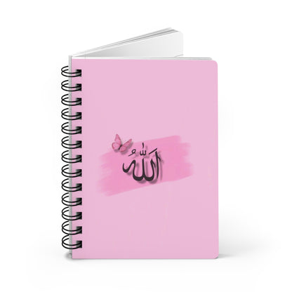 Spiral Bound Journal with Butterfly and Arabic Calligraphy - Elegant Notebook for Reflection, Gift for Ramadan, Personalized Diaries, [...]