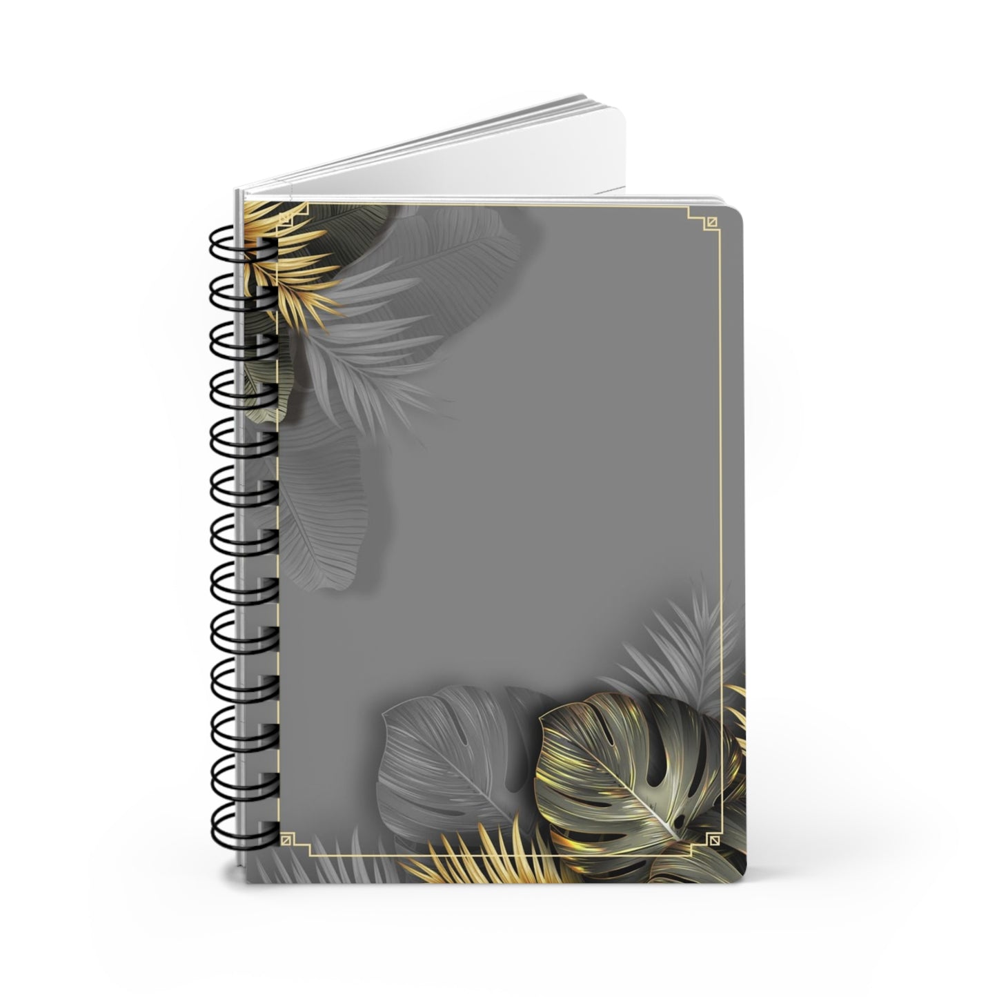Tropical Leaves Spiral Bound Journal | Botanical Notebook, Gift for Nature Lovers, Travel Journal, Writing Diary, Eco-Friendly Stationery