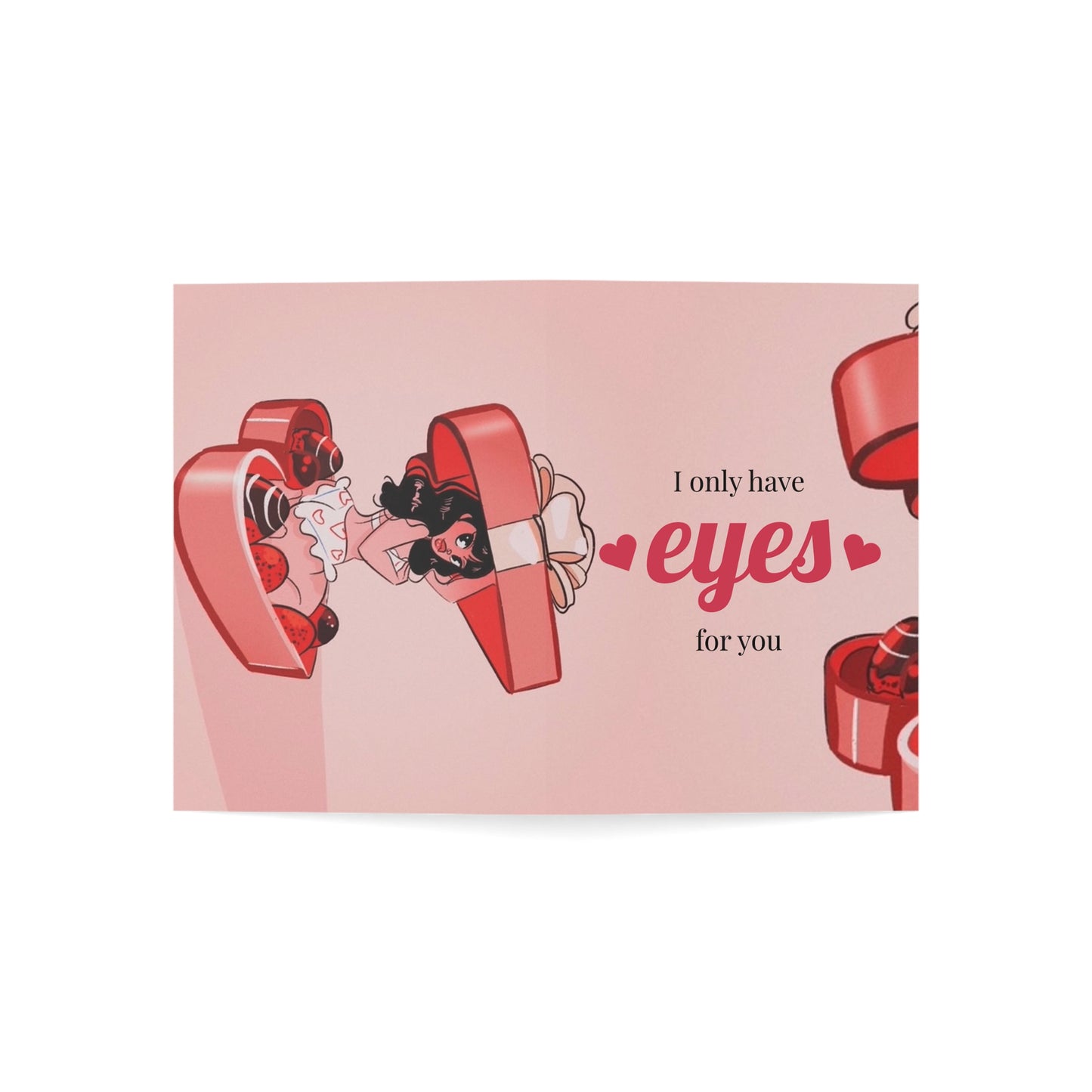 Valentine's Day Greeting Cards (1, 10, 30, 50pcs) Naughty Girl Design