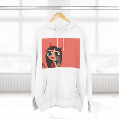 Devilish ImAJustAGirl💅🏻🎀🫧~ Three-Panel Fleece Hoodie