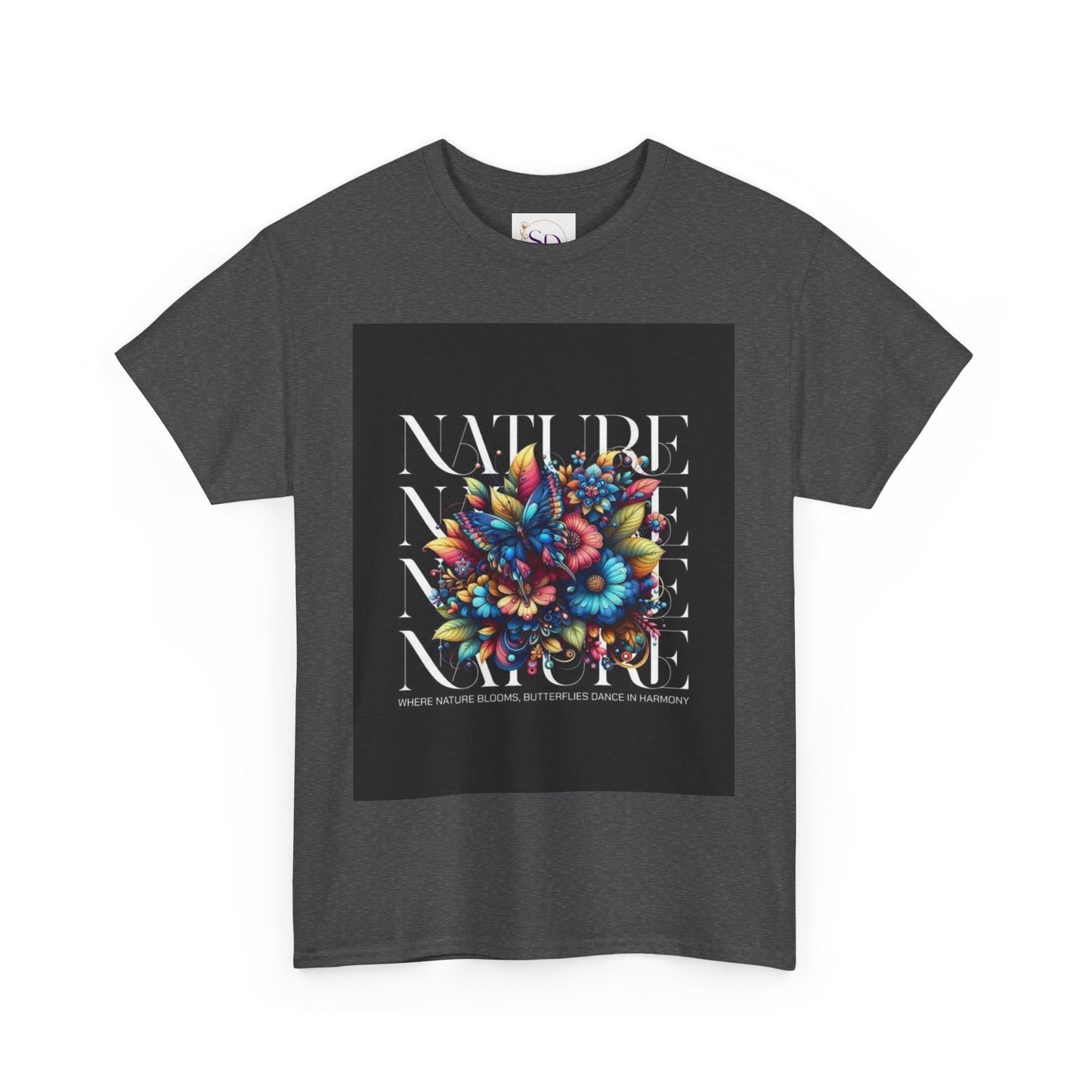 Nature-Inspired Unisex Heavy Cotton Tee - Perfect for Nature Lovers, Eco-Friendly Gift, Casual Wear, Outdoor Adventures, Spring Celebrations