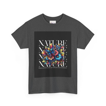 Nature-Inspired Unisex Heavy Cotton Tee - Perfect for Nature Lovers, Eco-Friendly Gift, Casual Wear, Outdoor Adventures, Spring Celebrations