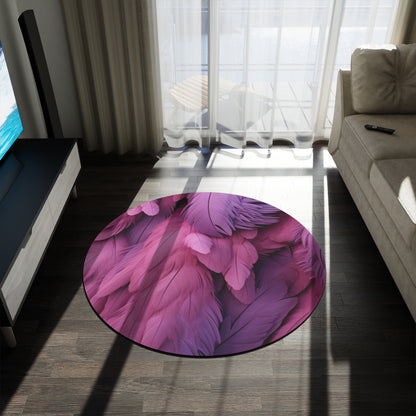 "Rebranding Into A New Badder Bitch" ~ Purple & Pink Round Rug