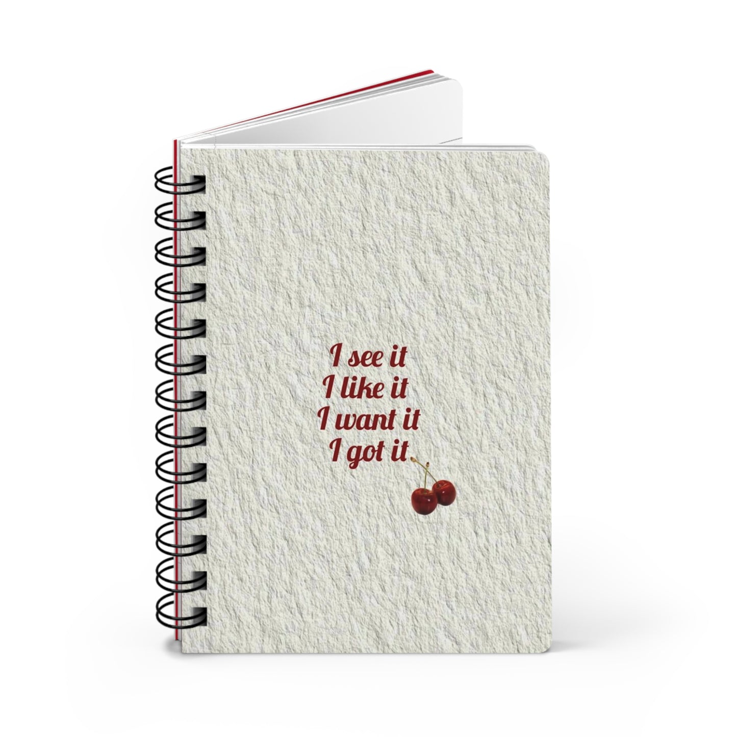 Charming Cherry Spiral Bound Journal - Perfect for Daily Journaling, School Notes, Gifts, Art Sketchbook, Inspirational Quotes
