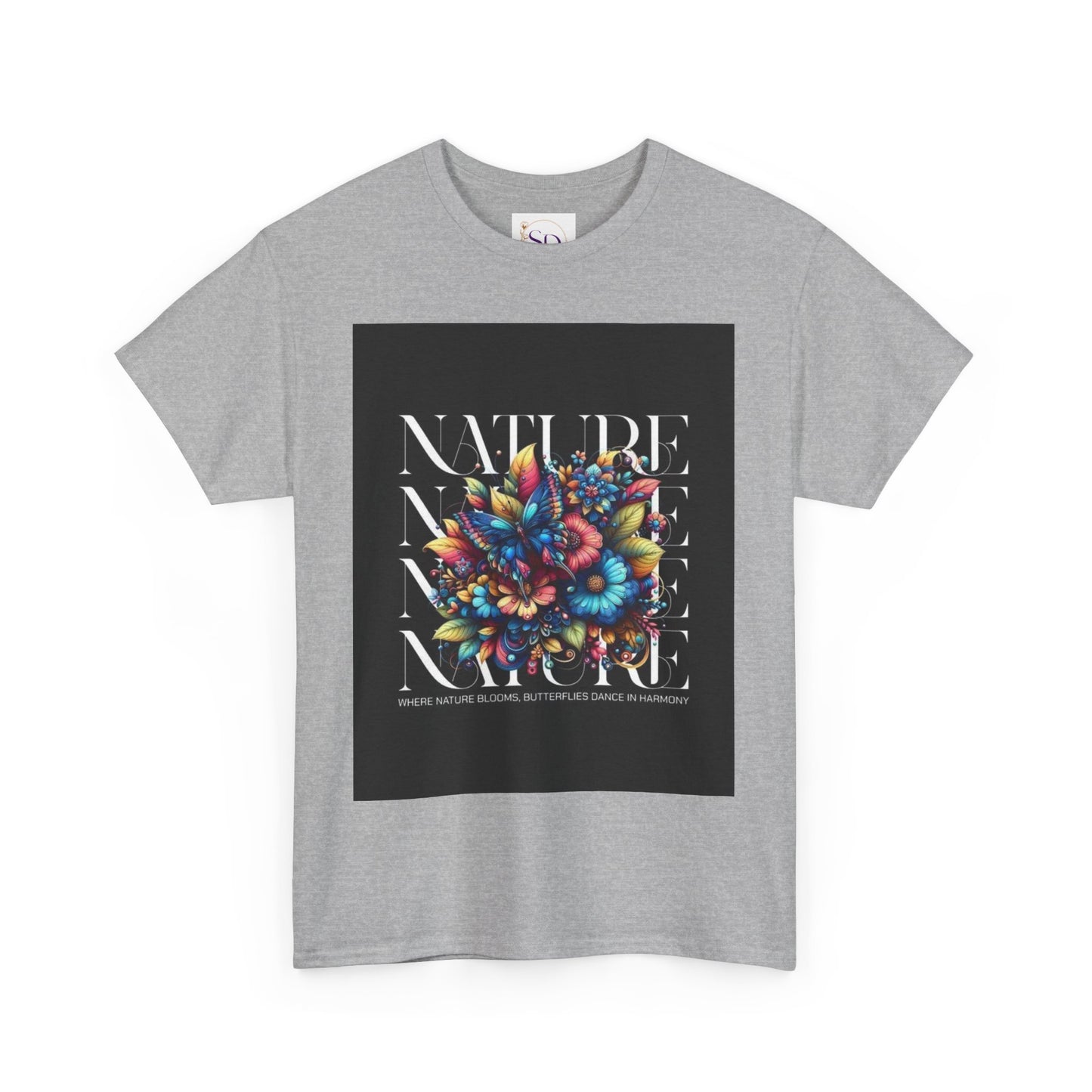 Nature-Inspired Unisex Heavy Cotton Tee - Perfect for Nature Lovers, Eco-Friendly Gift, Casual Wear, Outdoor Adventures, Spring Celebrations