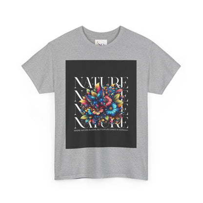 Nature-Inspired Unisex Heavy Cotton Tee - Perfect for Nature Lovers, Eco-Friendly Gift, Casual Wear, Outdoor Adventures, Spring Celebrations