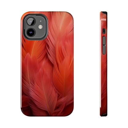 "Rebranding Into A New Badder Bitch!" Orange Feathered Tough Phone Cases