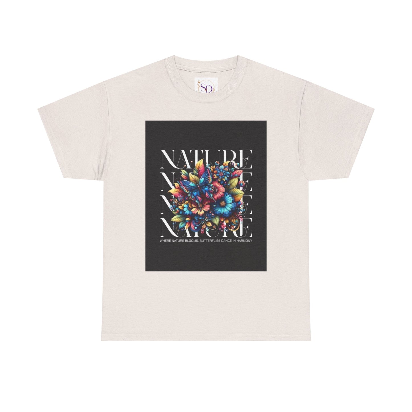 Nature-Inspired Unisex Heavy Cotton Tee - Perfect for Nature Lovers, Eco-Friendly Gift, Casual Wear, Outdoor Adventures, Spring Celebrations