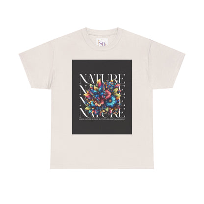 Nature-Inspired Unisex Heavy Cotton Tee - Perfect for Nature Lovers, Eco-Friendly Gift, Casual Wear, Outdoor Adventures, Spring Celebrations