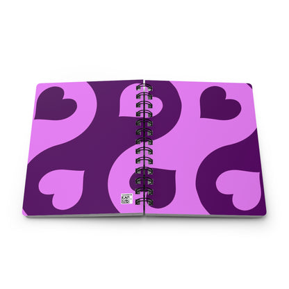 Vibrant Heart Spiral Bound Journal ~ Perfect for Journaling , Valentines Day Gift, Creative Writing, Note Taking, Love Notes