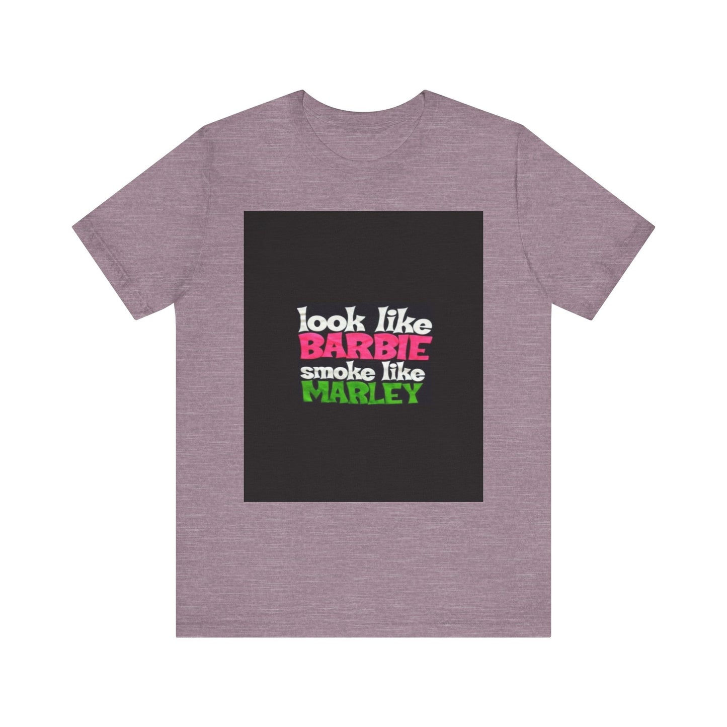 Barbie & Marley Print Tee, Fun Shirt for Parties, Gift for Friends, Casual Wear, Summer Outfit, Unique Graphic Tee