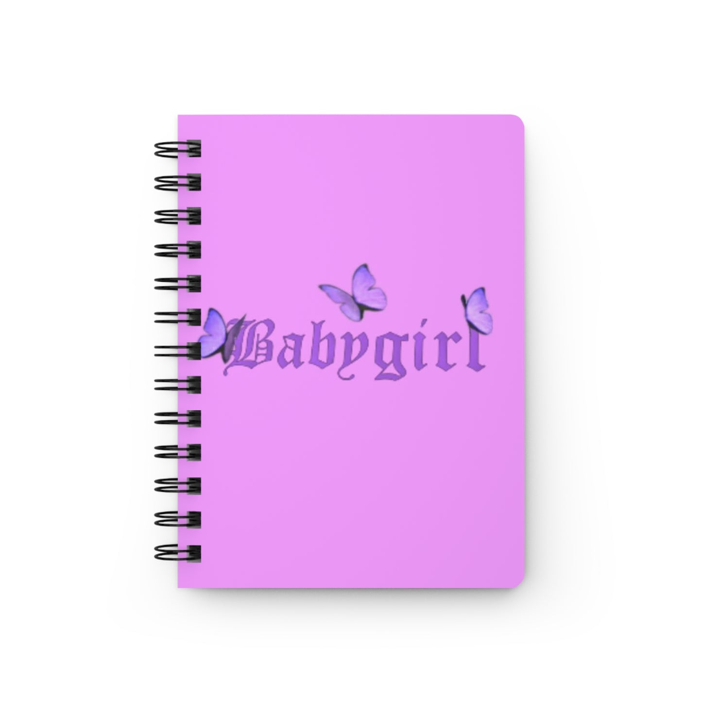 Butterfly Babygirl Journal | Spiral Bound Notebook for Dreamers, Cute Greeting Card, Gift for Her, Journaling, Writing, School Supplies