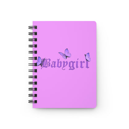 Butterfly Babygirl Journal | Spiral Bound Notebook for Dreamers, Cute Greeting Card, Gift for Her, Journaling, Writing, School Supplies