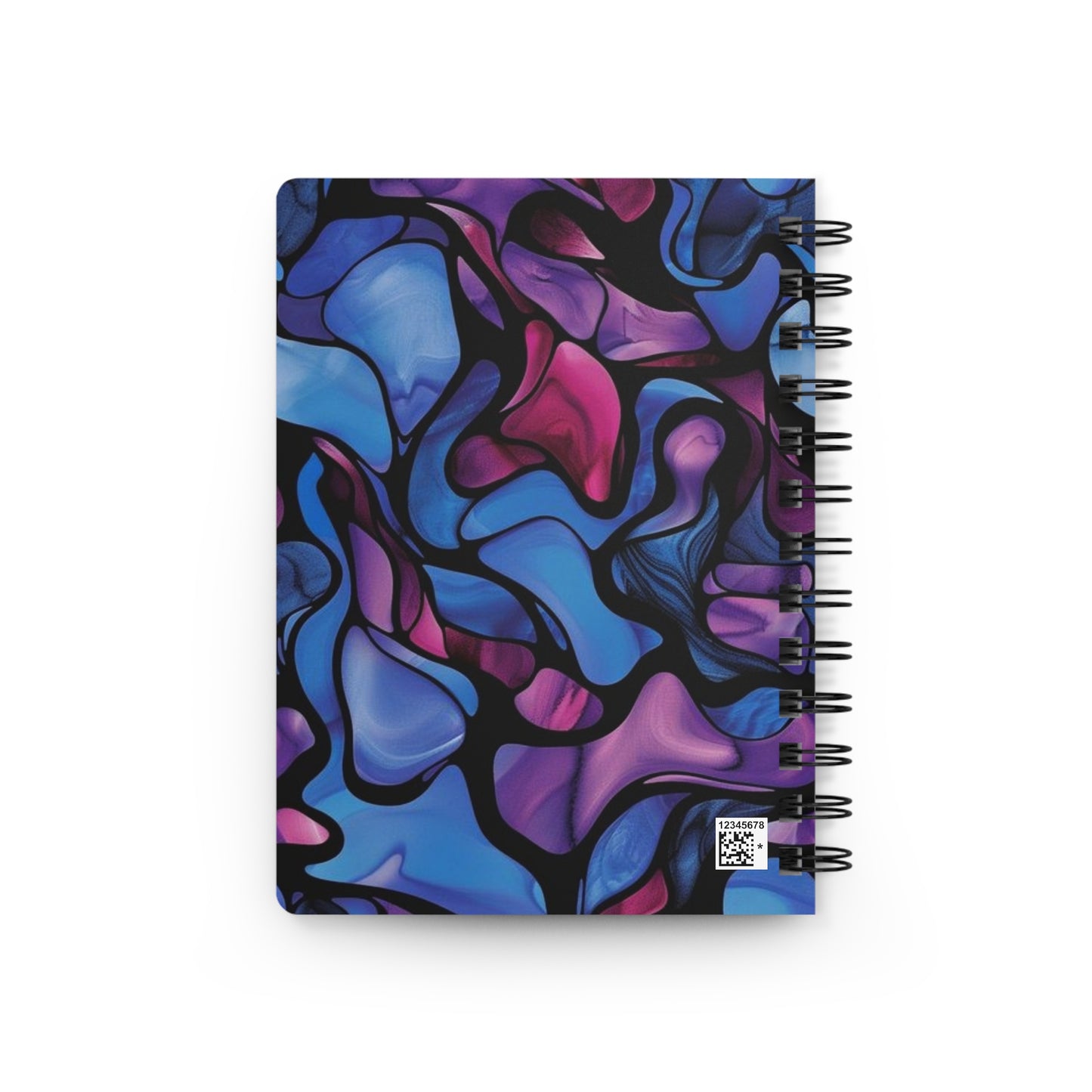 Vibrant Spiral Bound Journal - Colorful Art Notebook for Creative Minds, Gift for Artists, Journal for School, Travel Diary, Abstract Design