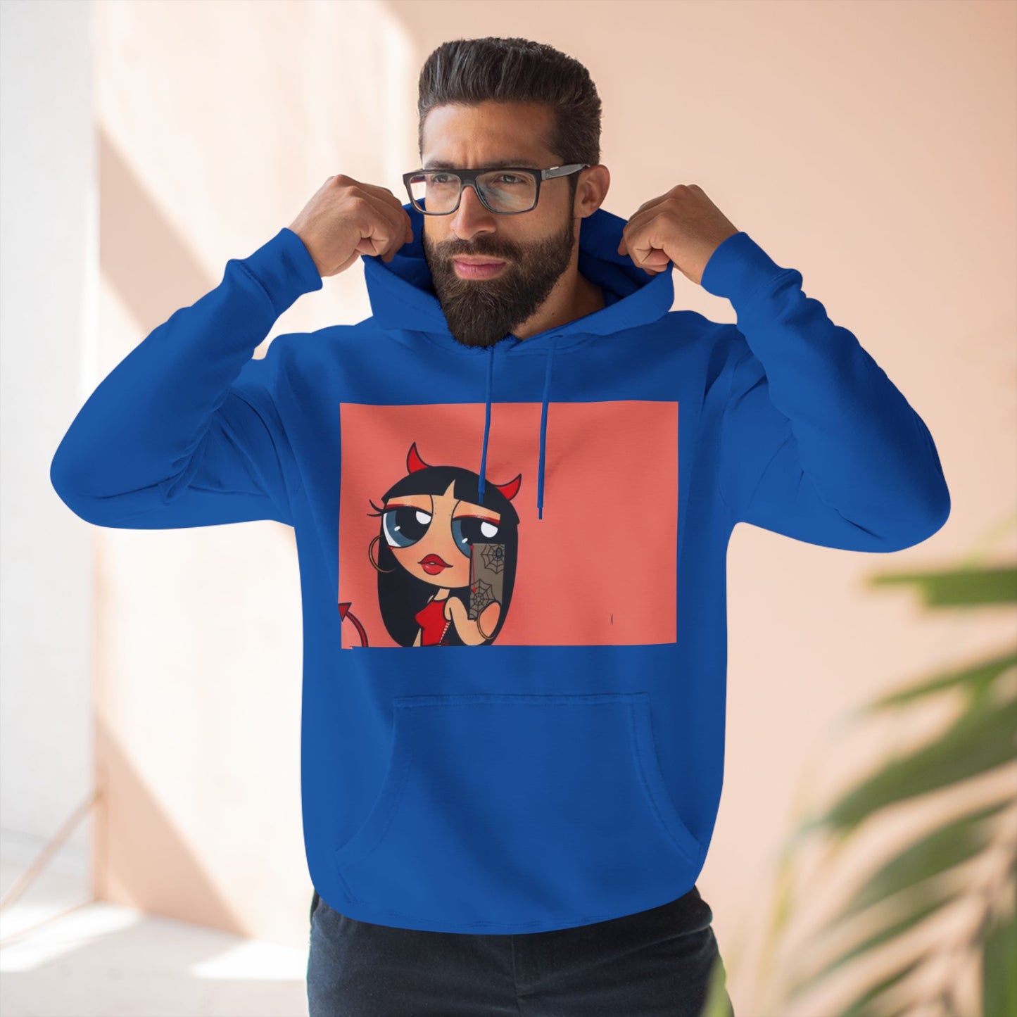 Devilish ImAJustAGirl💅🏻🎀🫧~ Three-Panel Fleece Hoodie