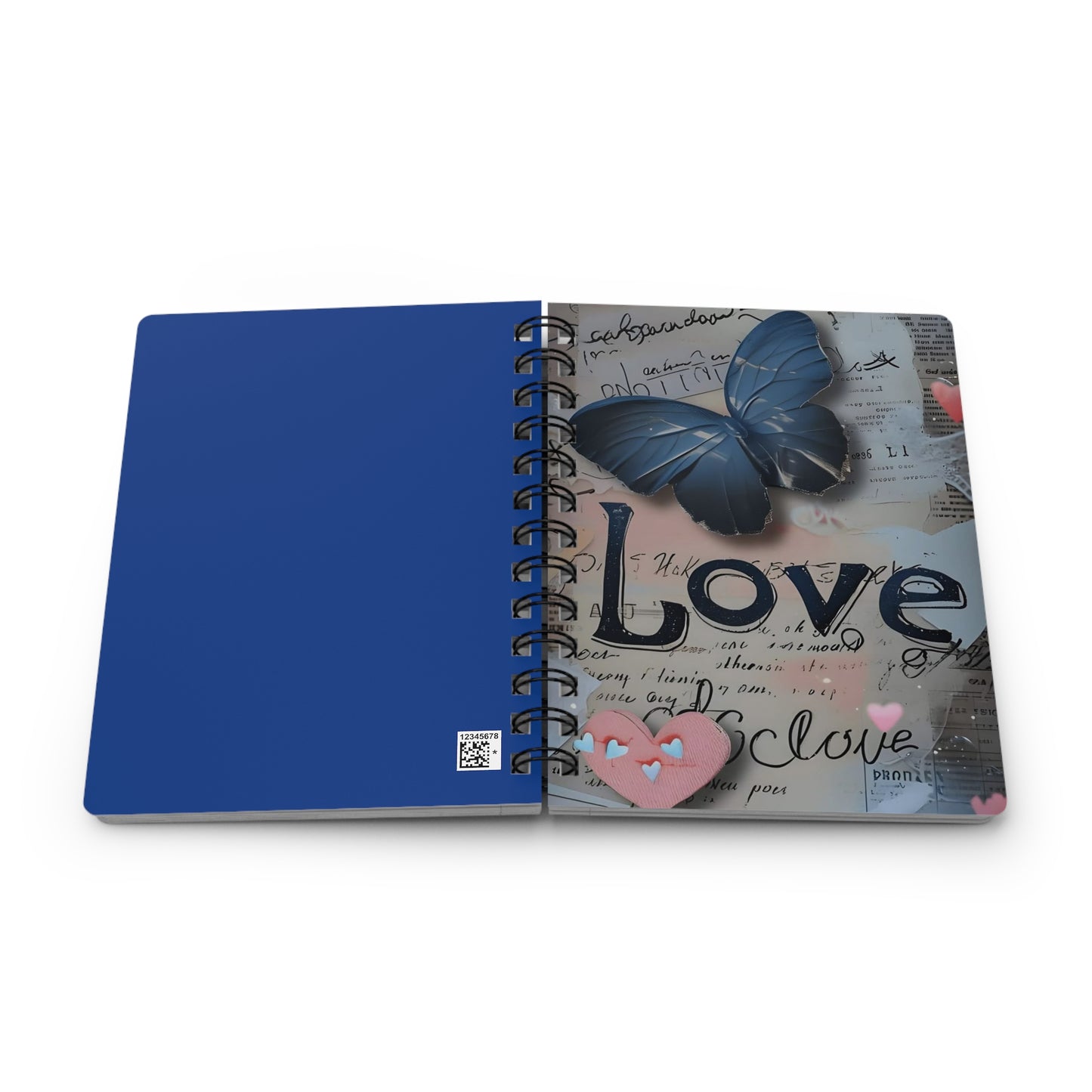 Love-Themed Spiral Bound Journal, Perfect for Self-Reflection, Daily Journaling, Art Lovers, Valentine's Day Gift, Note-taking