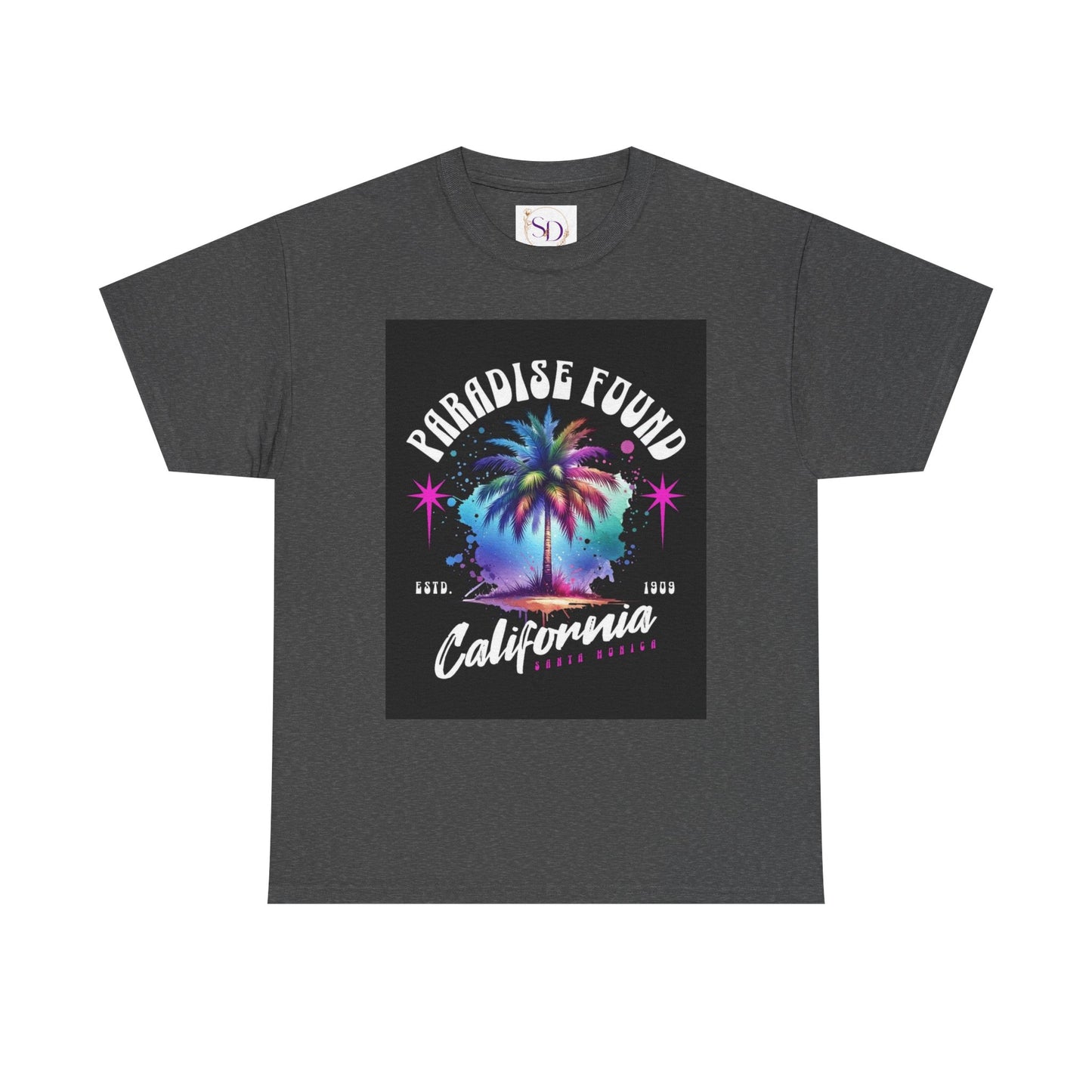 Paradise Found California Tee, Retro Summer Vibe Shirt, Beach Lover Gift, Unisex Graphic Tee, Casual Everyday Wear, Travel Souvenir