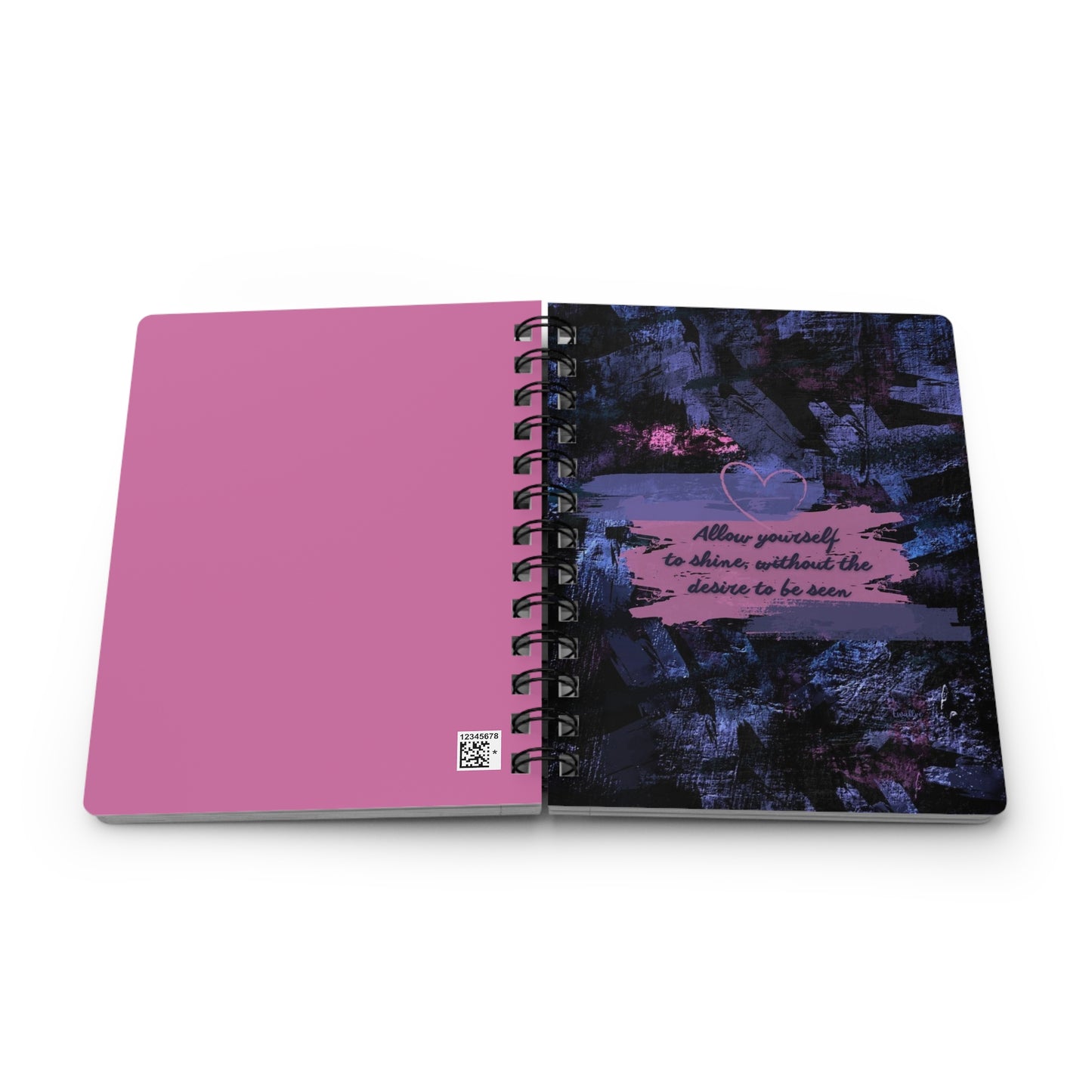 Inspirational Spiral Bound Journal, Self-Reflection Notebook, Motivational Gift, Daily Planner, Writing Journal, Art Notebook, Mindfulness