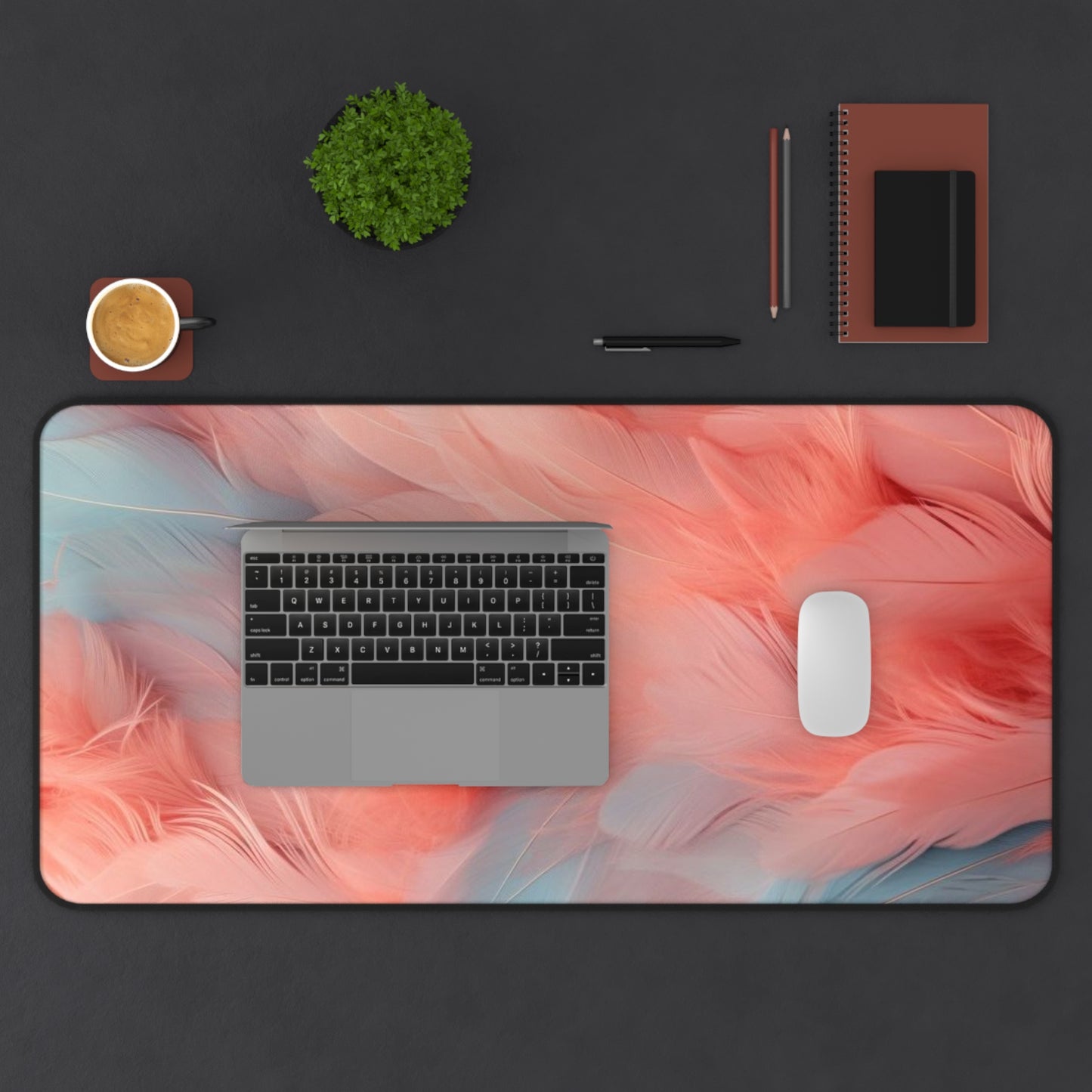 "Rebranding Into A New Badder Bitch!"~ Pink/Baby Blue Desk Mat