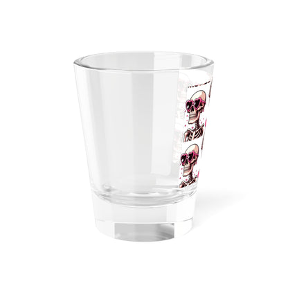 Shot Glass - Skeleton Valentines Day Shot Glass 1.5oz