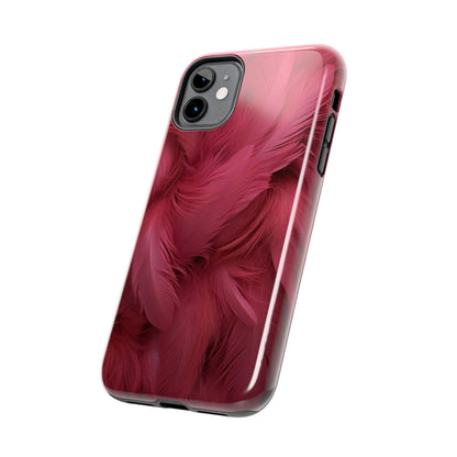 "Rebranding Into A New Badder Bitch!" Pink Feathered Tough Phone Cases