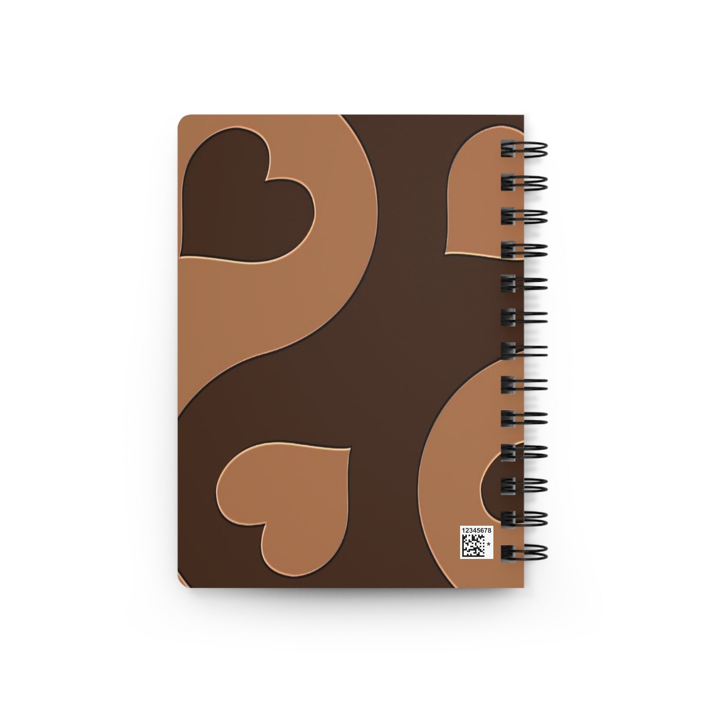 Cozy Love Journal - Heart Design, Spiral Bound Notebook for Note-Taking, Journaling, Gifts for Her, Valentine's Day, Planner