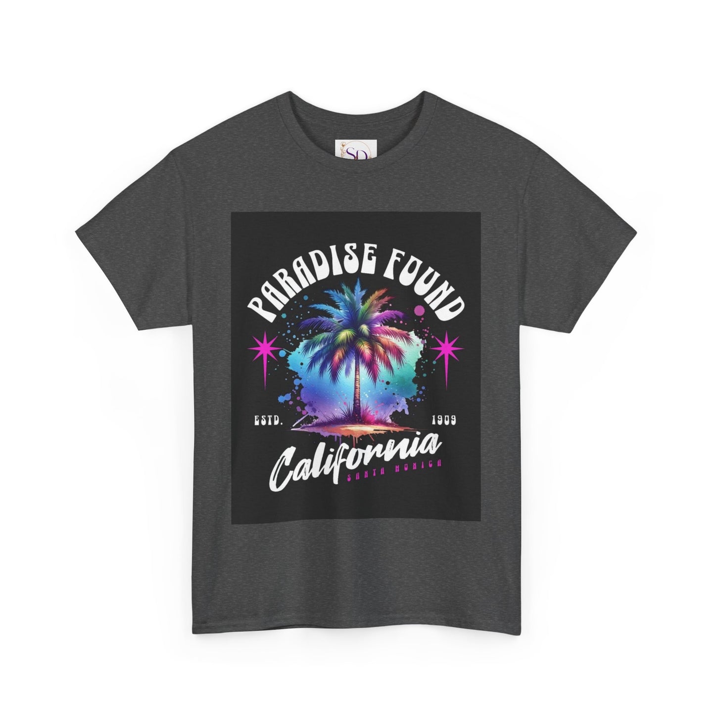 Paradise Found California Tee, Retro Summer Vibe Shirt, Beach Lover Gift, Unisex Graphic Tee, Casual Everyday Wear, Travel Souvenir