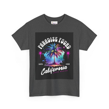 Paradise Found California Tee, Retro Summer Vibe Shirt, Beach Lover Gift, Unisex Graphic Tee, Casual Everyday Wear, Travel Souvenir