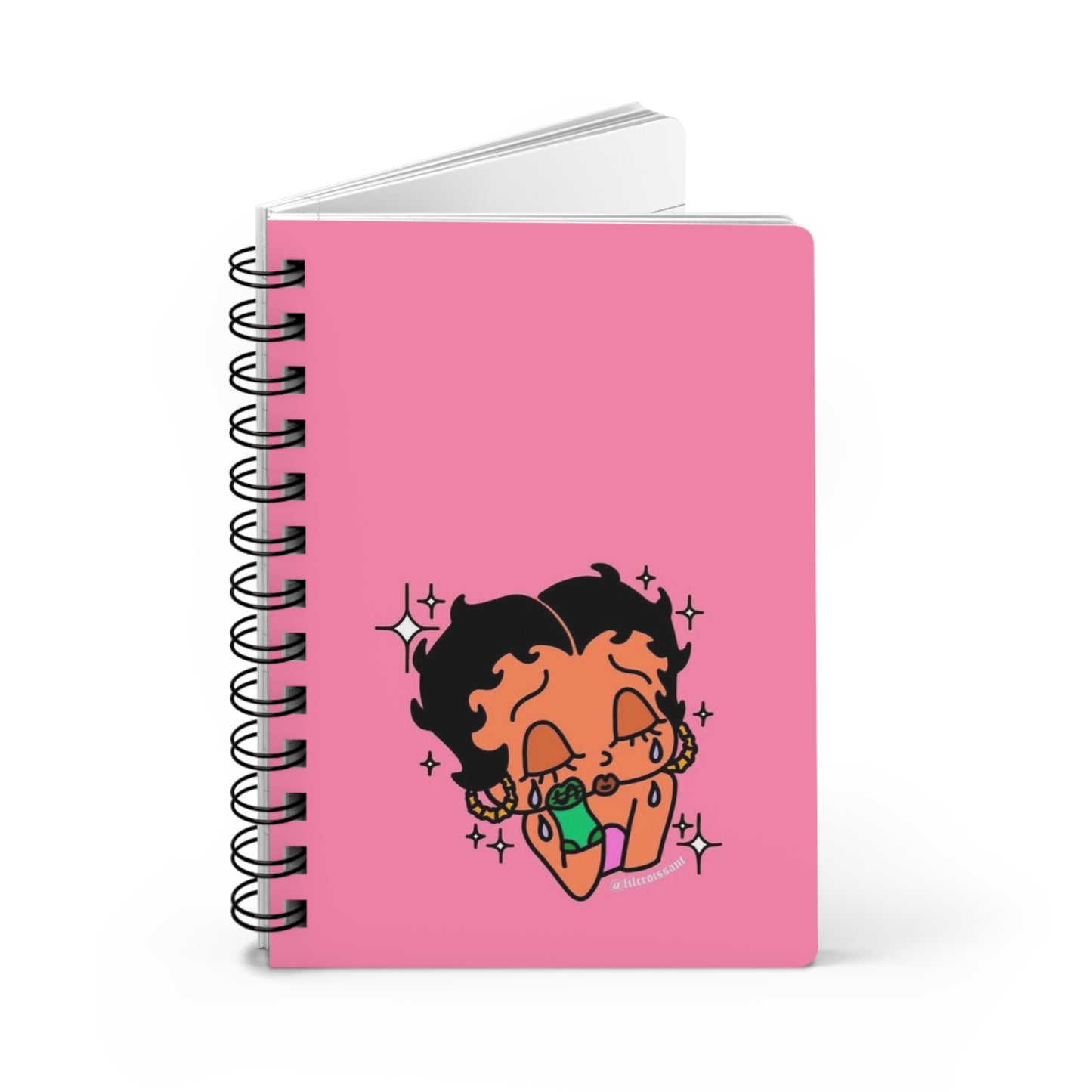 I Needs The Funds Betty Boop Spiral Bound Journal - Cute Character Design, Perfect for Journaling, Gift for Students, Sketchbook, Creative