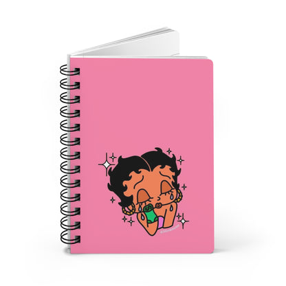 I Needs The Funds Betty Boop Spiral Bound Journal - Cute Character Design, Perfect for Journaling, Gift for Students, Sketchbook, Creative