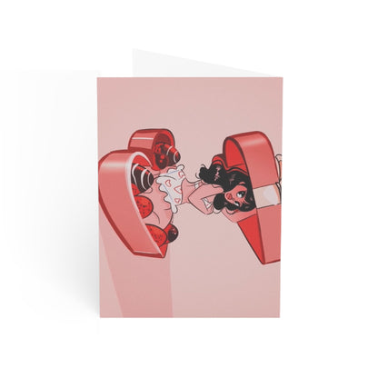 Valentine's Day Greeting Cards (1, 10, 30, 50pcs) Naughty Girl Design