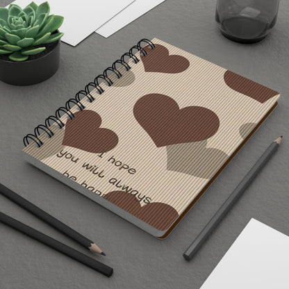 Rustic Heart Spiral Bound Journal - Perfect for Lovers, Note-taking, Gifts, Valentine's Day, Daily Reflections, Scrapbooking