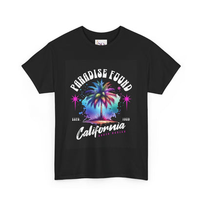 Paradise Found California Tee, Retro Summer Vibe Shirt, Beach Lover Gift, Unisex Graphic Tee, Casual Everyday Wear, Travel Souvenir