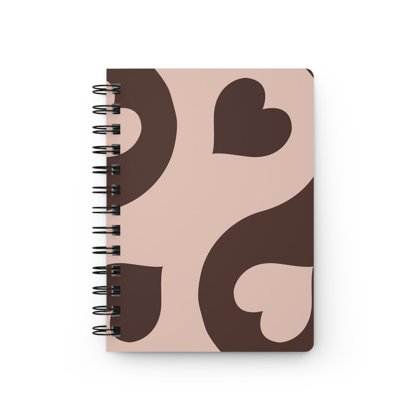 Charming Spiral Bound Journal with Heart Design for Creative Souls, Perfect Gift for Writers, Personalized Journal, Valentine's Day Gift,