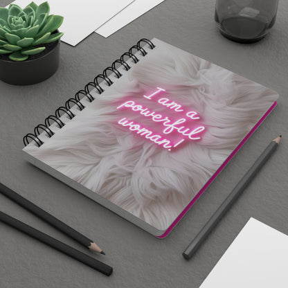 Empowering Spiral Bound Journal - 'I Am a Powerful Woman!' Inspirational Notebook, Gift for Women, Self-Care Journal, Writing Diary, [...]