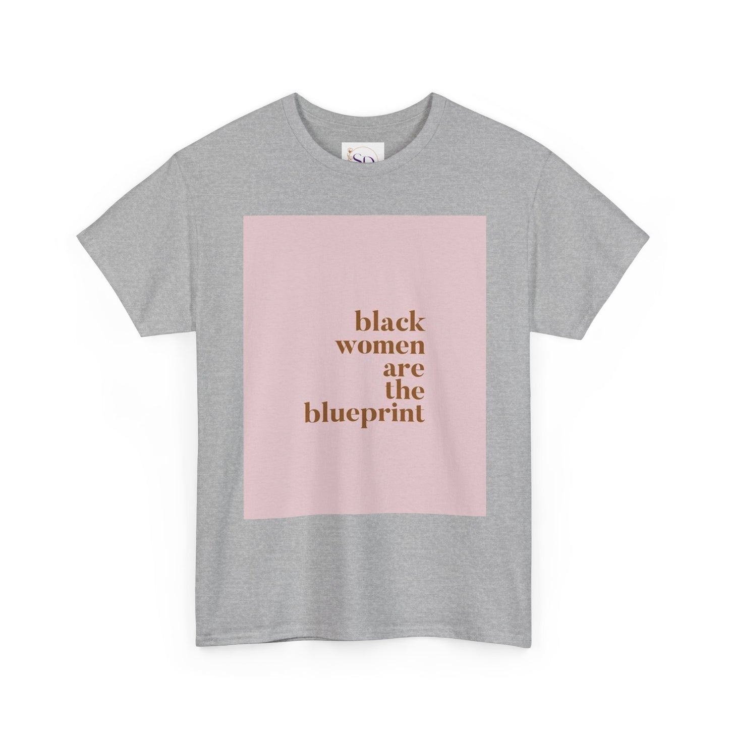 Empowering "Black Woman Are The Blueprint" Message Tee