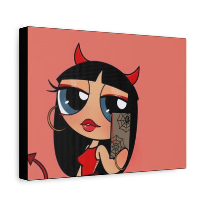 Devilish ImJustAGirl💅🏻🎀🫧~ Matte Canvas, Stretched, 1.25"