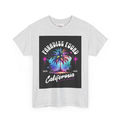 Paradise Found California Tee, Retro Summer Vibe Shirt, Beach Lover Gift, Unisex Graphic Tee, Casual Everyday Wear, Travel Souvenir