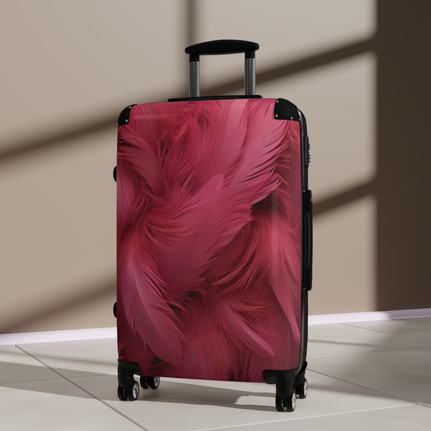 "Rebranding Into A New Badder Bitch!" Feathered Suitcase~ Hot Pink